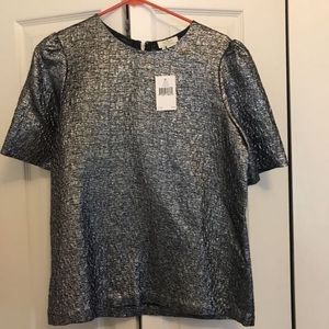 Kate Spade Gunmetal Blouse